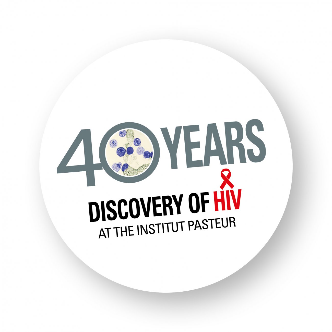 The 40 years of HIV label The 40 years of HIV label