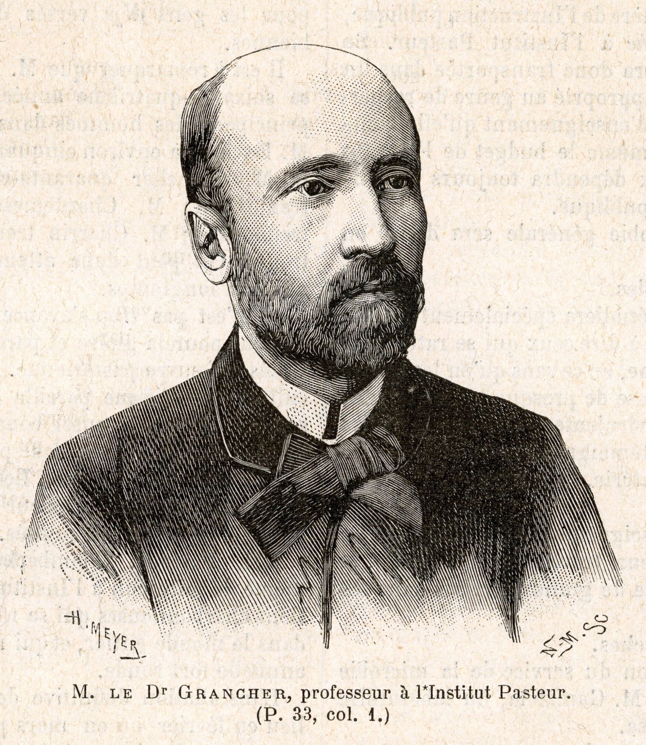 "M. Le Dr Grancher, professeur à l'Institut Pasteur" © Institut Pasteur/Archives Direction "M. Le Dr Grancher, professeur à l'Institut Pasteur" © Institut Pasteur/Archives Direction