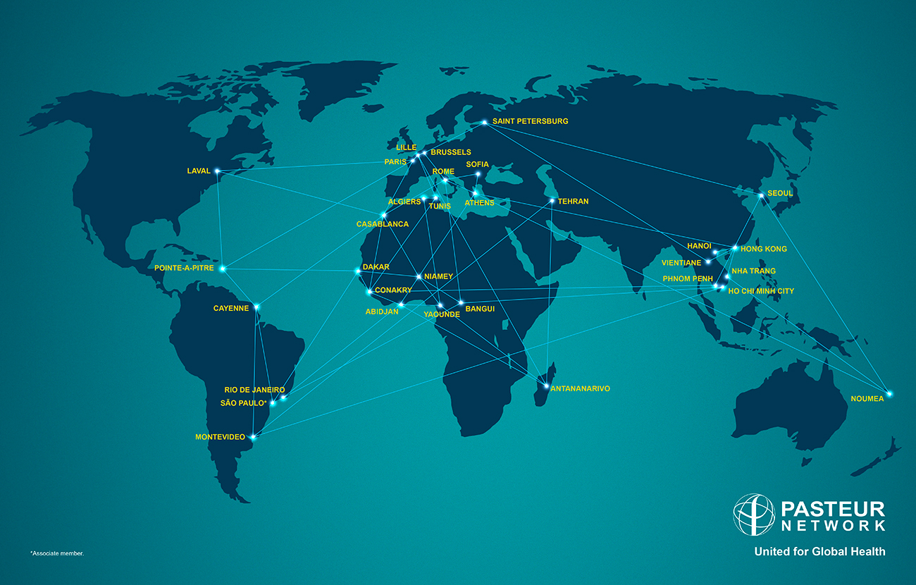Pasteur Network - Institut Pasteur Carte du réseau Pasteur Network