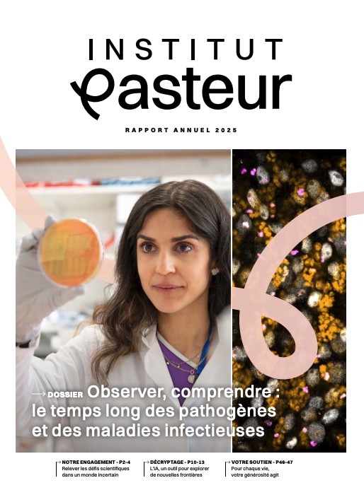 Outre le rapport financier, le rapport annuel de l'Institut Pasteur rassemble les découvertes et les avancées scientifiques marquantes ainsi que les moments forts de l’année écoulée.