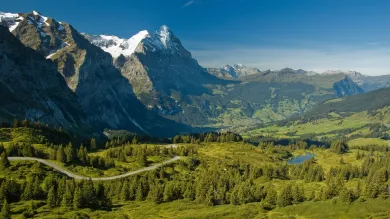 paysage de montagne dans les Alpes