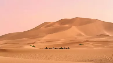 Paysage de désert de sable
