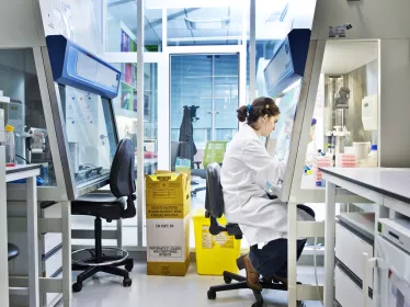 Photographie dans un laboratoire d'un Centre National de Référence (CNR)