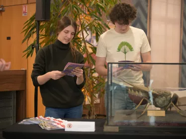 Présentation des maquettes entomologiques du musée Pasteur lors de l'événement ReCombinaisons, le vendredi 10 avril 2026. 