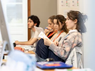 students attending a course 