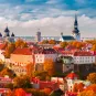Photo panoramique de Tallin, capitale de l'Estonie