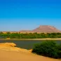  Paysage panoramique avec le Nil près de l'île de Sai, Kerma, Soudan