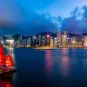 photo de la baie de Hong-Kong