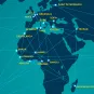 Carte du réseau des Institut Pasteur dans le monde
