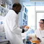 Photographie de laboratoire à l'Institut Pasteur