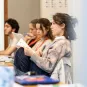 students attending a course 