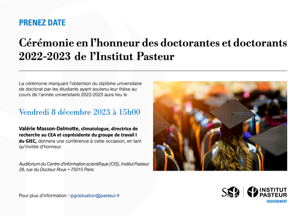 Cerémonie des nouveaux doctorants 2023 - Save the date
