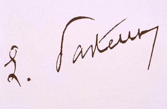 signature Louis Pasteur - Institut Pasteur