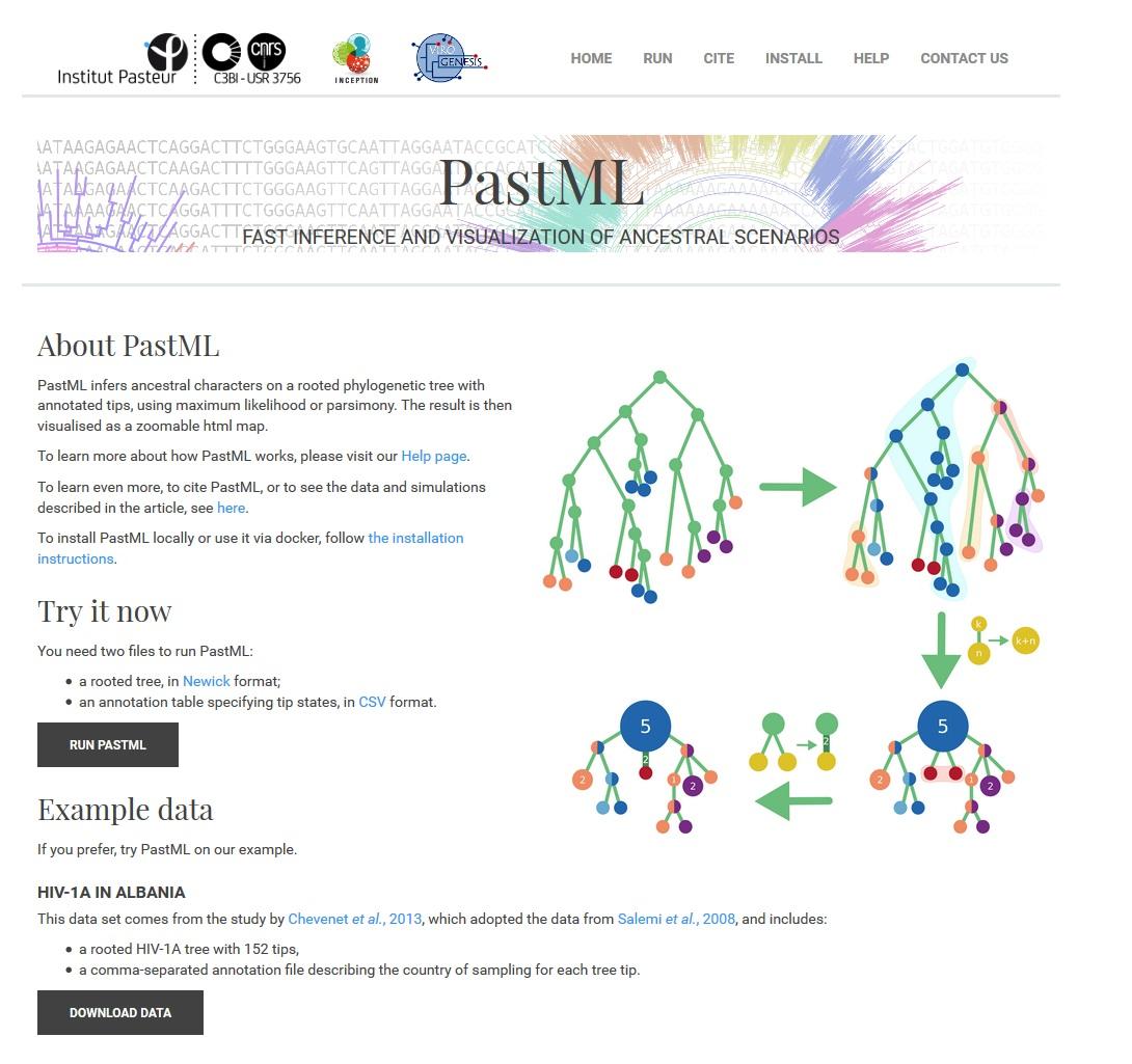 PastML - Biologie computationnelle - Institut Pasteur