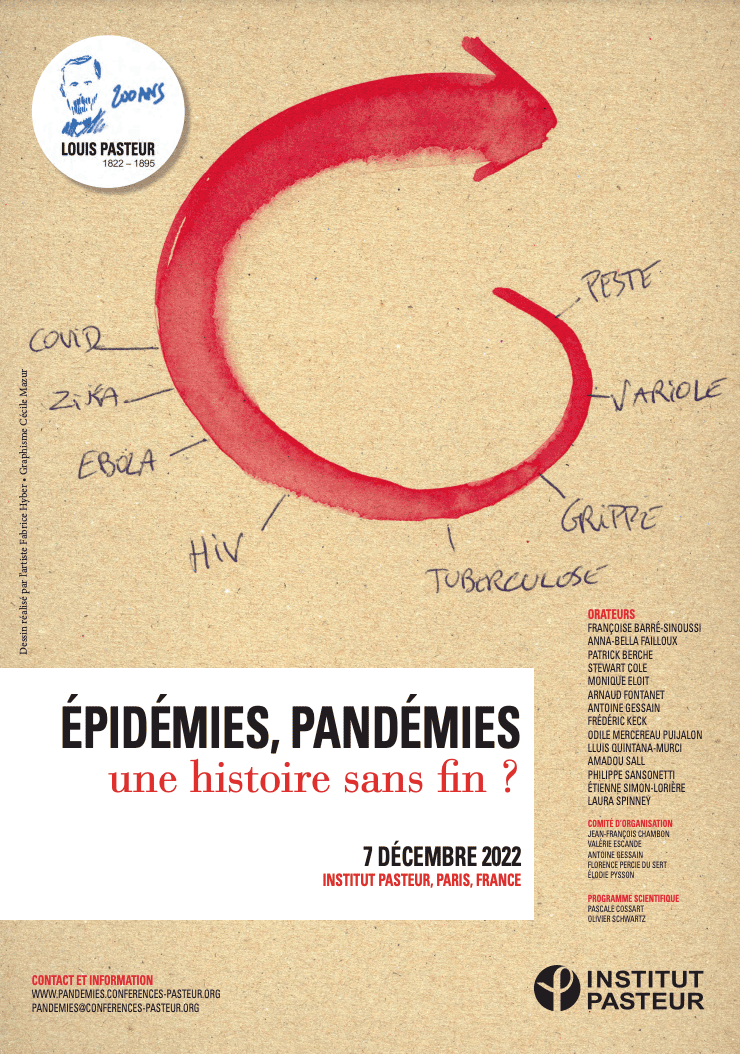 Télécharger l'affiche de la conférence : Epidémies, pandémies : une histoire sans fin ?