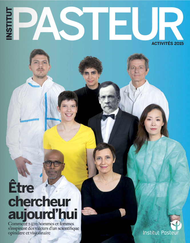 Couverture du bilan d'activité 2015 - Institut Pasteur