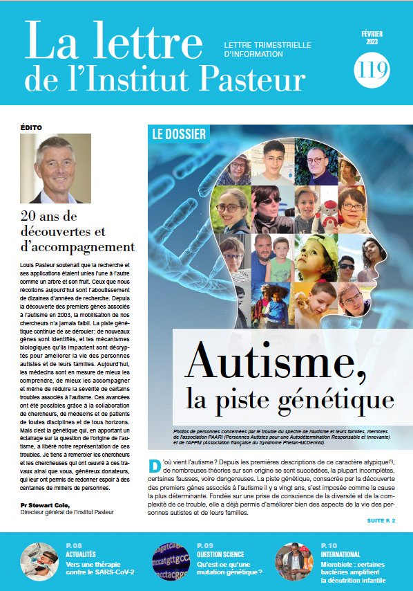 La lettre de l’Institut Pasteur - Publication février 2023