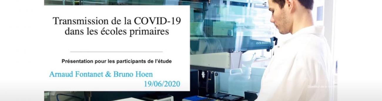 Transmission de la COVID-19 dans les écoles primaires - Institut Pasteur