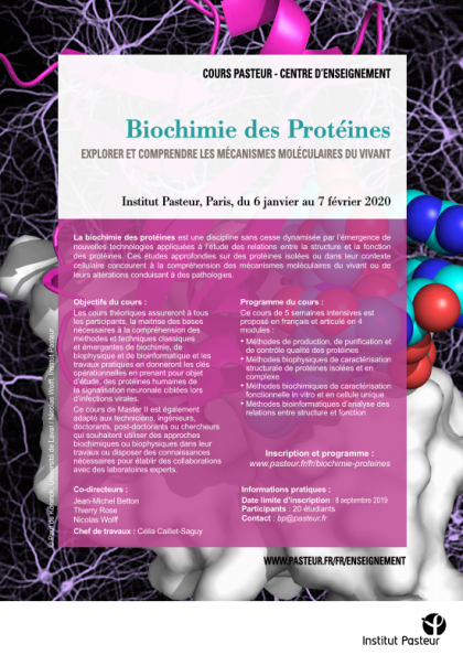 Biochimie Des Protéines Cours Pasteur - 
