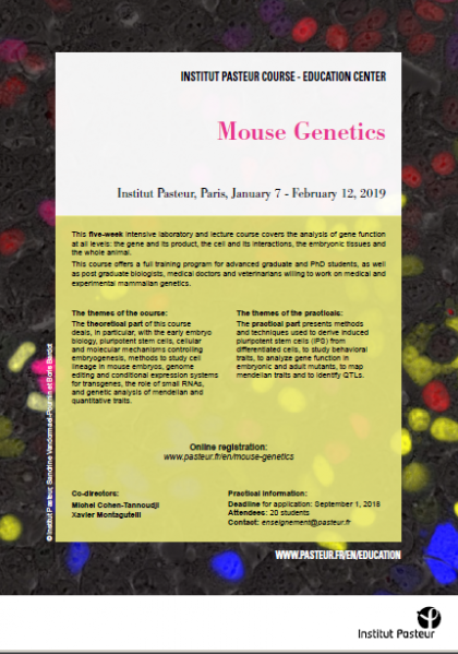 Flyer MOUSE GENETICS 2018-2019 Flyer MOUSE GENETICS 2018-2019