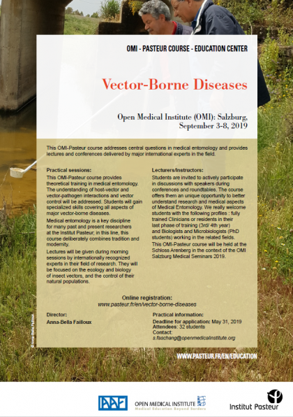 Flyer Vector borne Diseases Course 2018-2019 Flyer Vector borne Diseases Course 2018-2019